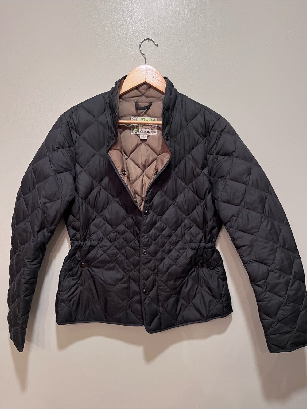 Eddie Bauer Black Quilted Puffer Jacket